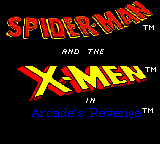 Заставка игры Spider-Man and the X-Men in Arcade's Revenge